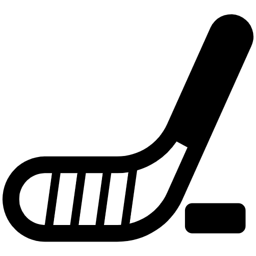 Ice Hockey High Contrast Emoji from Fluent Emoji High Contrast Set