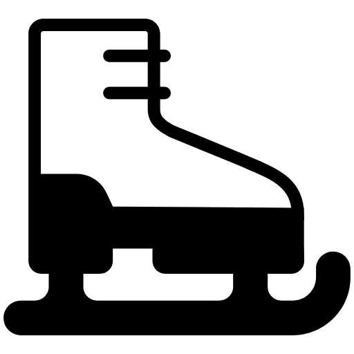 Ice Skate High Contrast Element from Fluent Emoji High Contrast Set