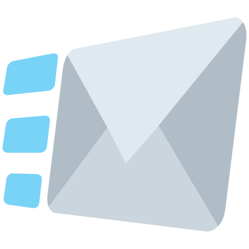 Incoming Envelope Emoji from EmojiTwo Colors Set