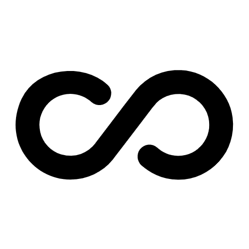 Infinity High Contrast Element from Fluent Emoji High Contrast Set