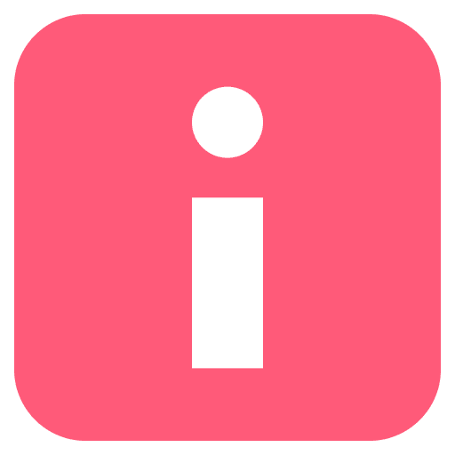 Information Icon Emoji from EmojiTwo Colors Set