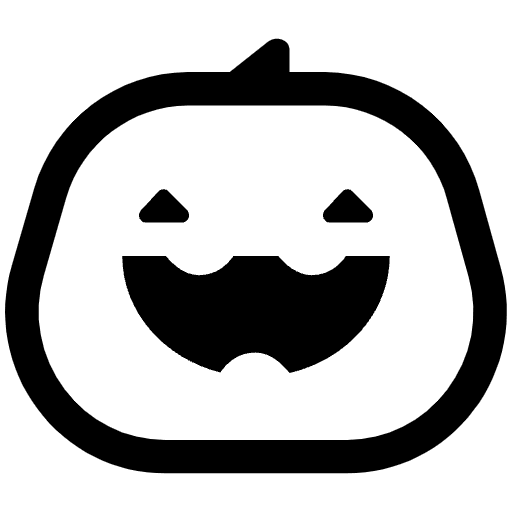 Jack O Lantern High Contrast Emoji from Fluent Emoji High Contrast Set