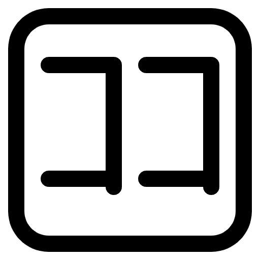Japanese Here Button High Contrast Emoji from Fluent Emoji High Contrast Set
