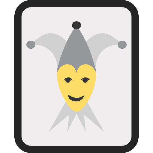 Jester Card Emoji from EmojiTwo Colors Set