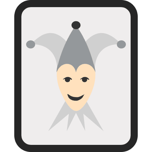 Jester Icon Element from EmojiTwo Colors Set