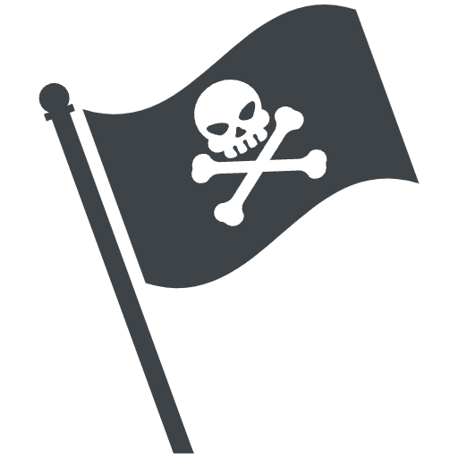 Jolly Rogers Flag Emoji from EmojiTwo Colors Set