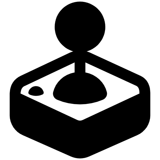 Joystick High Contrast Emoji from Fluent Emoji High Contrast Set