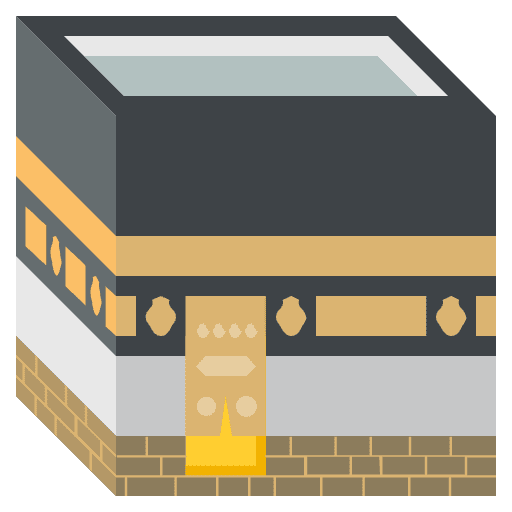 Kaaba Emoji from EmojiTwo Colors Set