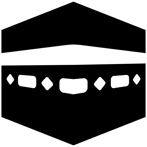 Kaaba High Contrast Emoji from Fluent Emoji High Contrast Set