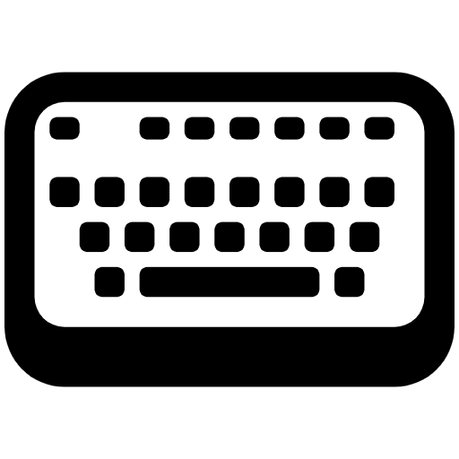 Keyboard High Contrast Element from Fluent Emoji High Contrast Set