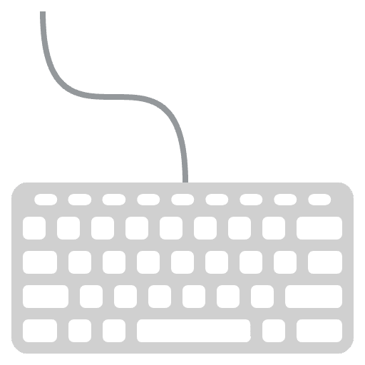 Keyboard With Cord Emoji from EmojiTwo Colors Set