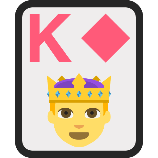 King Of Diamonds Element from EmojiTwo Colors Set