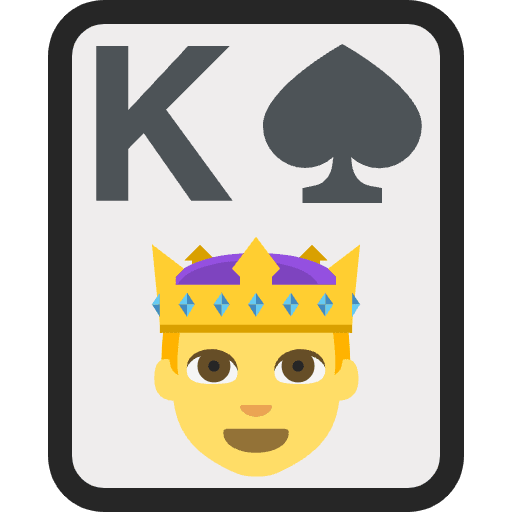 King Of Spades Emoji Emoji from EmojiTwo Colors Set