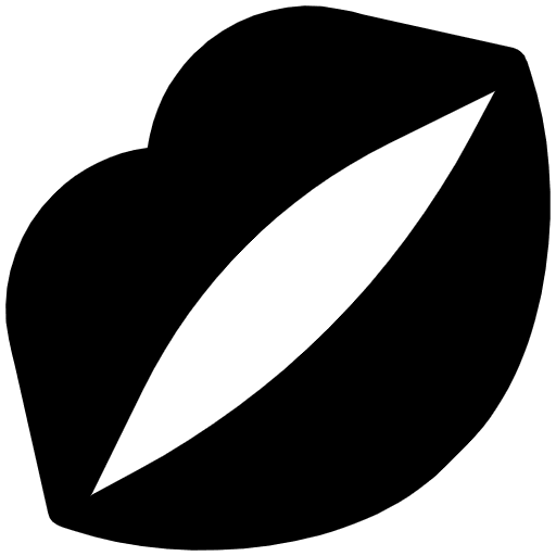 Kiss Mark High Contrast Emoji from Fluent Emoji High Contrast Set