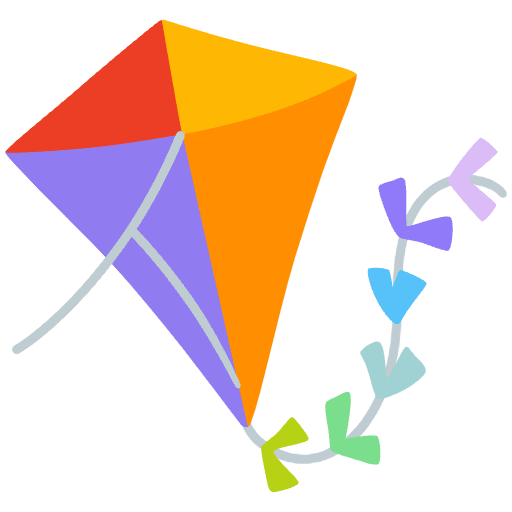 Kite Emoji from Noto Emoji Set