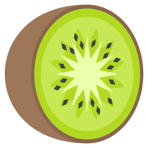 Kiwi Fruit Emoji from EmojiTwo Colors Set
