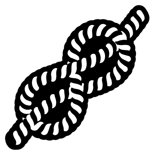 Knot High Contrast Element from Fluent Emoji High Contrast Set