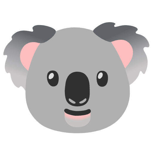 Koala Element from Noto Emojis Set