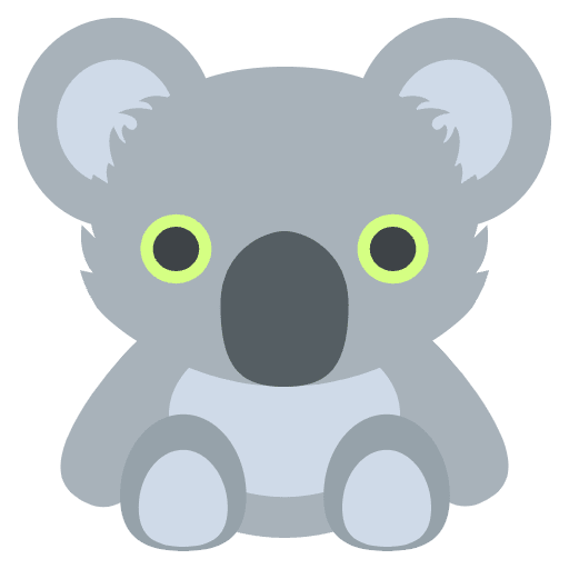 Koala Element from EmojiTwo Colors Set