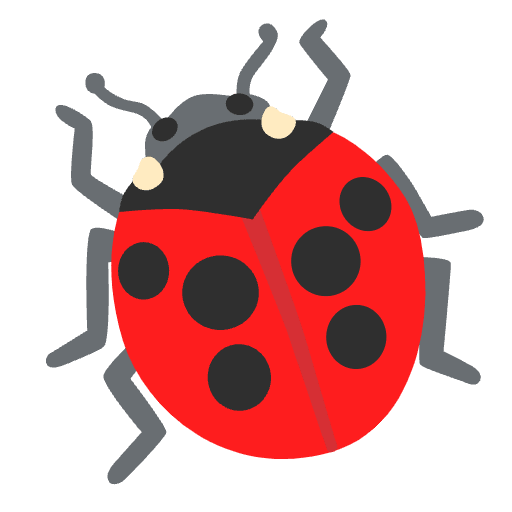 Lady Beetle Emoji from Noto Emoji Set