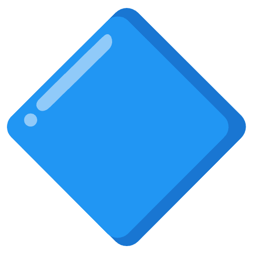 Large Blue Diamond Emoji from Noto Emojis Set