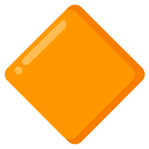 Large Orange Diamond Emoji from Noto Emojis Set