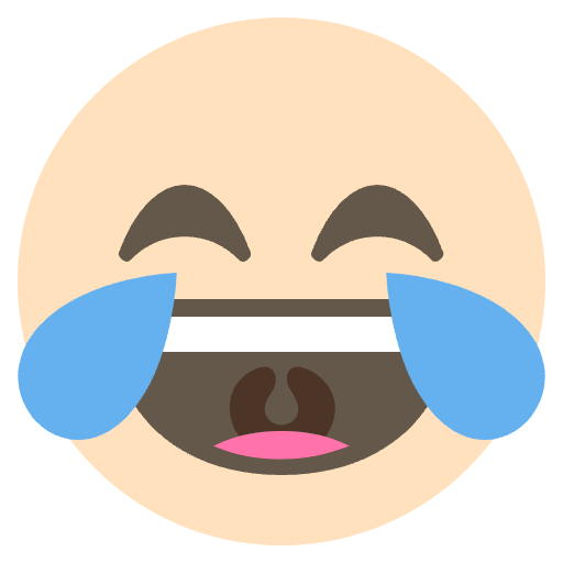Laughing Crying Emoji Emoji from EmojiTwo Colors Set