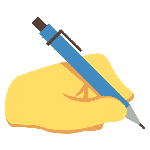 Left Handed Emoji from EmojiTwo Colors Set