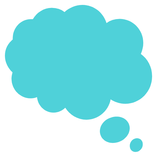 Left Thought Bubble Emoji from EmojiTwo Colors Set
