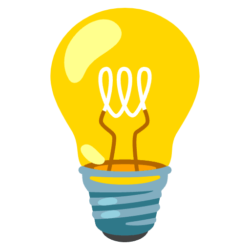 Light Bulb Emoji from Noto Emoji Set