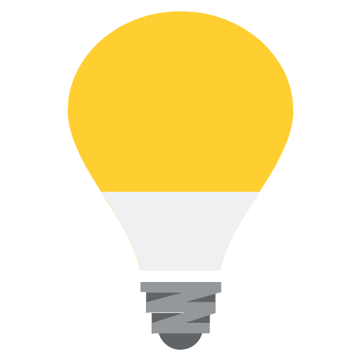 Light Bulb Emoji from EmojiTwo Colors Set