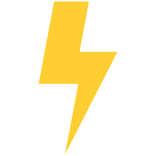 Lightning Symbol Emoji from EmojiTwo Colors Set