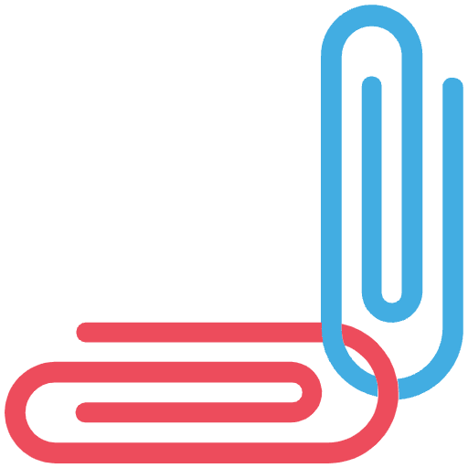 Linked Paperclips Emoji from EmojiTwo Colors Set