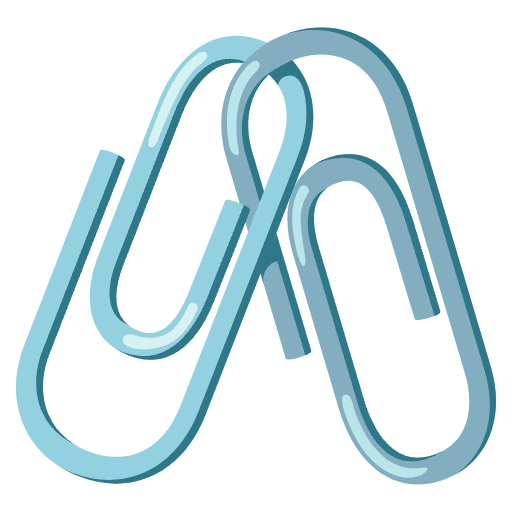 Linked Paperclips Emoji from Noto Emojis Set