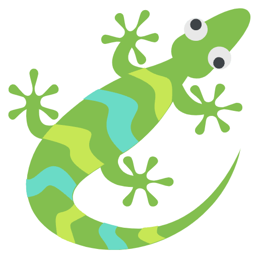 Lizard Emoji from EmojiTwo Colors Set