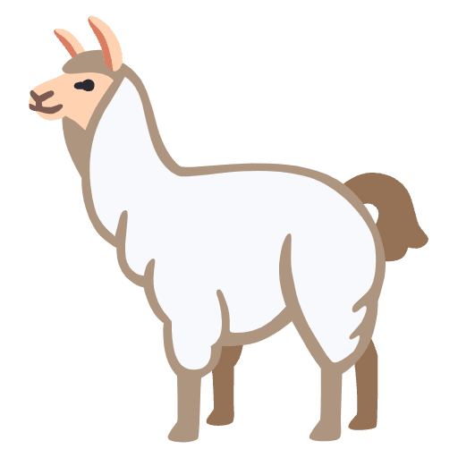 Llama Emoji from Noto Emojis Set