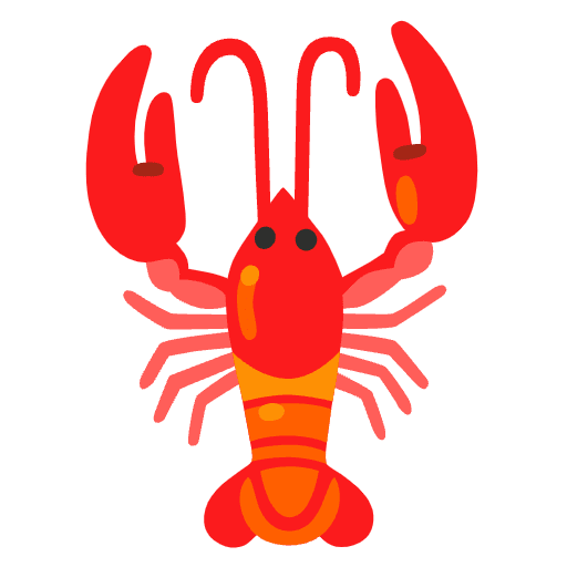 Lobster Element from Noto Emojis Set
