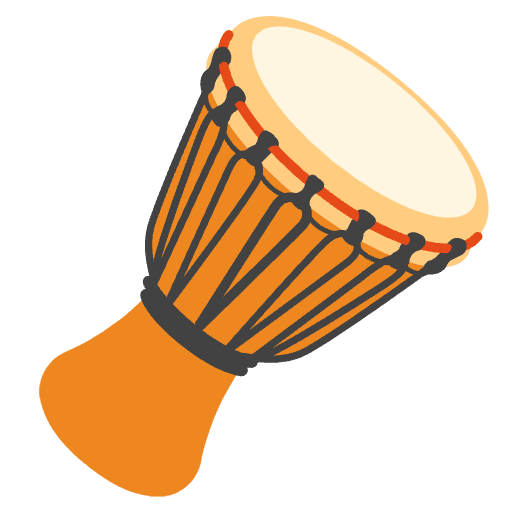 Long Drum Emoji from Noto Emojis Set