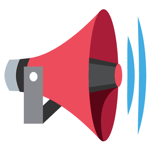 Loudspeaker Emoji from EmojiTwo Colors Set
