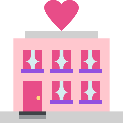 Love Hotel Emoji from EmojiTwo Colors Set