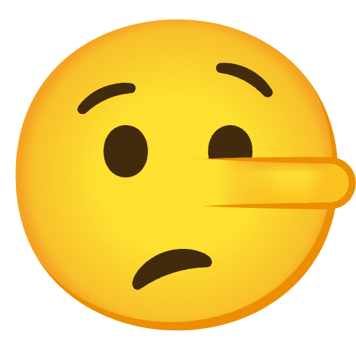 Lying Face Emoji from Noto Emojis Set