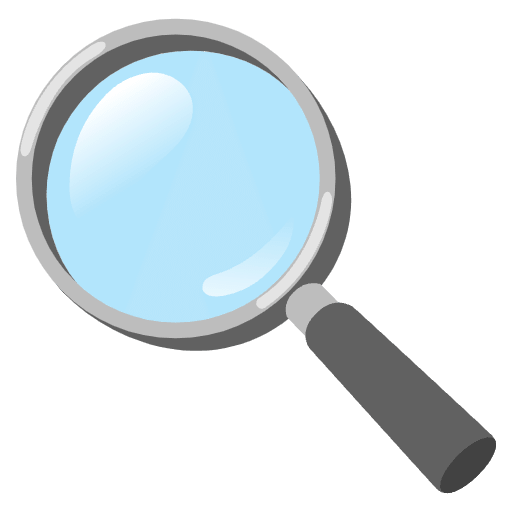 Magnifying Glass Tilted Left Emoji from Noto Emoji Set