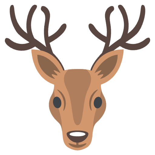 Male Deer Emoji from EmojiTwo Colors Set