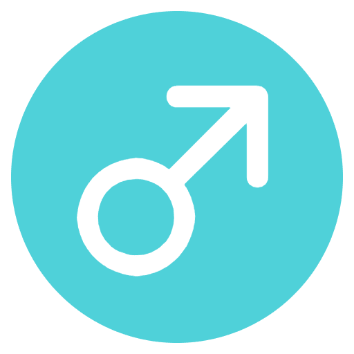 Male Sign Emoji from EmojiTwo Colors Set