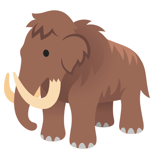 Mammoth Element from Noto Emojis Set