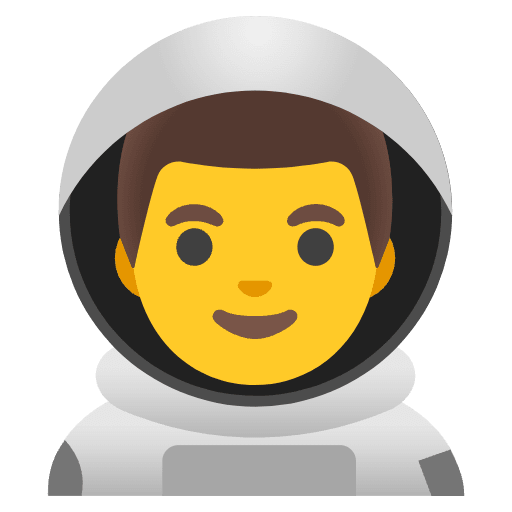 Man Astronaut Emoji from Noto Emojis Set