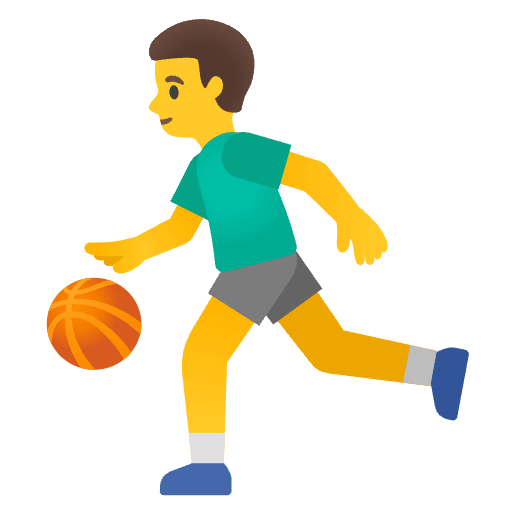 Man Bouncing Ball Emoji from Noto Emoji Set