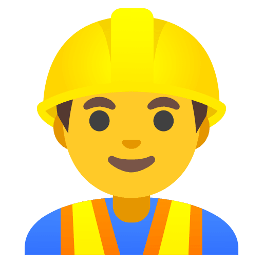 Man Construction Worker Emoji from Noto Emoji Set