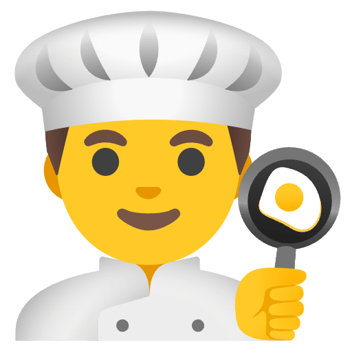 Man Cook Element from Noto Emojis Set