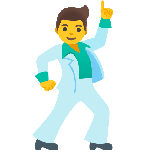 Man Dancing Emoji from Noto Emojis Set
